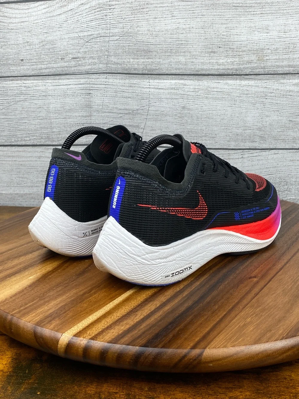 Nike ZoomX Vaporfly Next% 2 Black Fuchsia Crimson Running Shoe Women’s Size 8.5